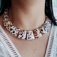 lii ji mother of pearl shell necklace choker necklace 40cm women jewelry gift stock sale