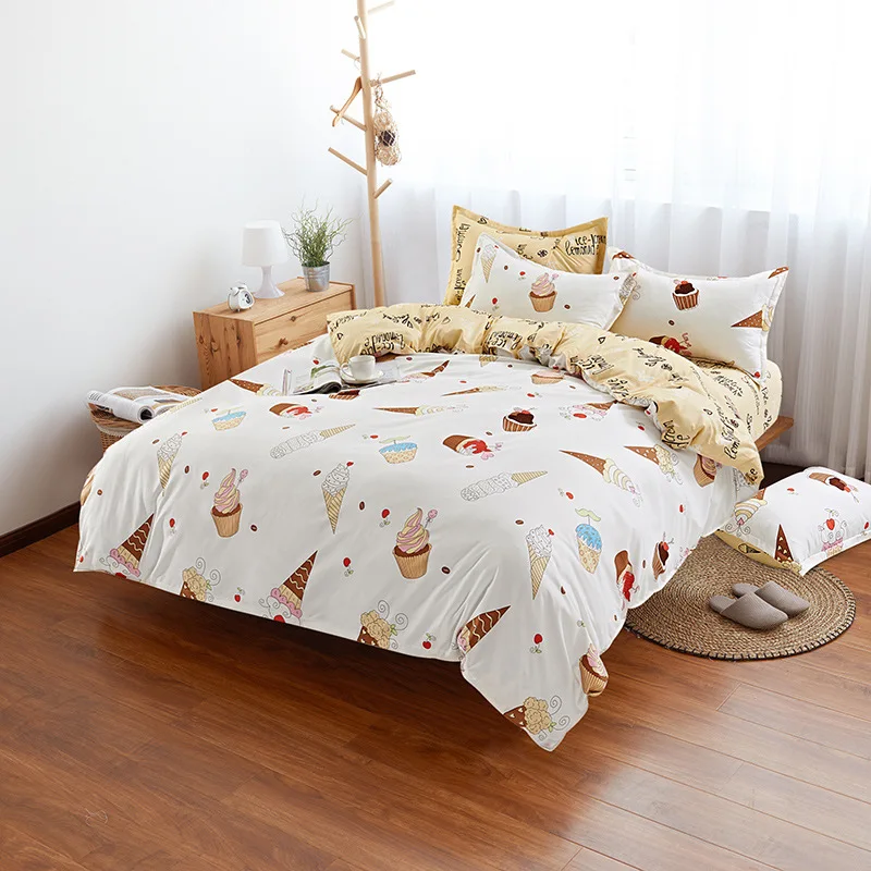 Denisroom мультфильм Радуга постельное белье милый комплект постельного белья синий