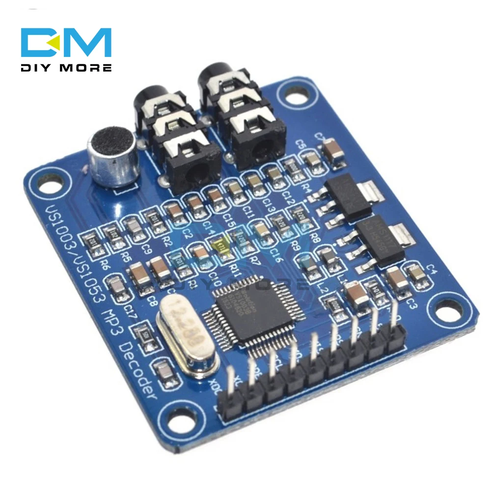 VS1003 MP3 WMA WMV MIDI SP аудио декодер голосовое декодирование плата ADPCM кодировщик 16 бит
