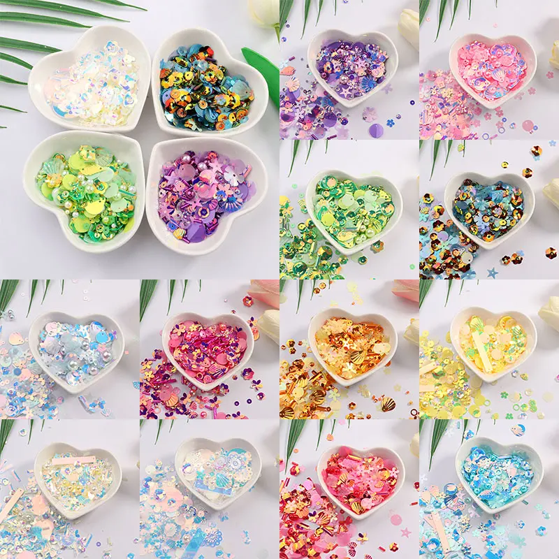 Hot Sale DIY Sequin For Craft Mix Pearls Trendy Glass Beads Apparel Sewing Fabric Wedding Sequins Decoration Supplies | Дом и сад