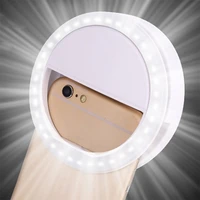 portable mobile phone led selfie lamp universal selfie led ring flash light luminos ring clip for phone
