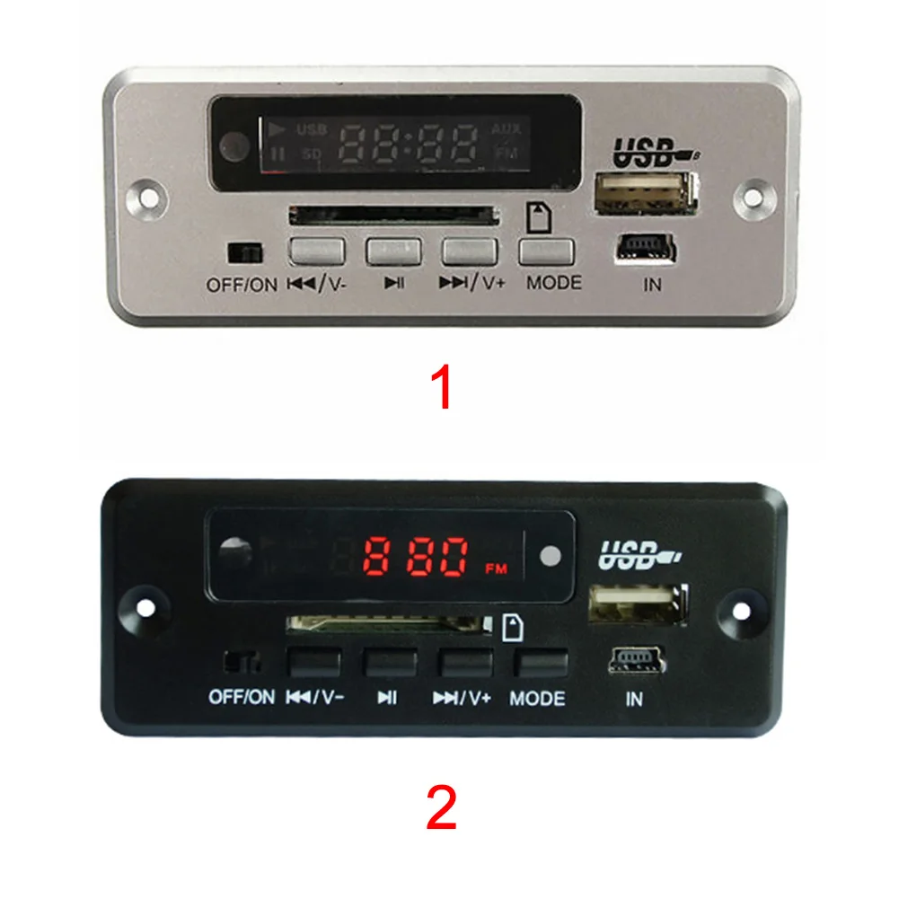 12 В FM радио беспроводной сигнал Led USB аудио декодер карта модуль Плата для