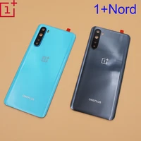 100 original housing battery cover rear case for oneplus nord replacement parts door housing camera lens frame for 1 nord