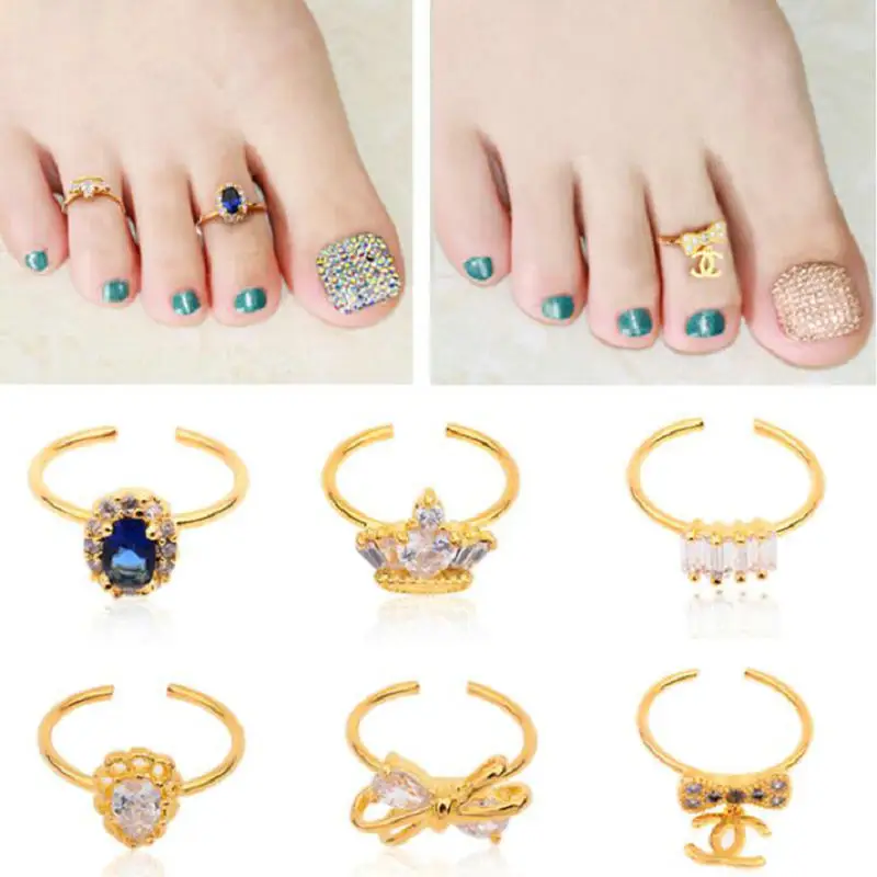 Новое украшение для ногтей в форме банта Стразы с бриллиантами кольца из