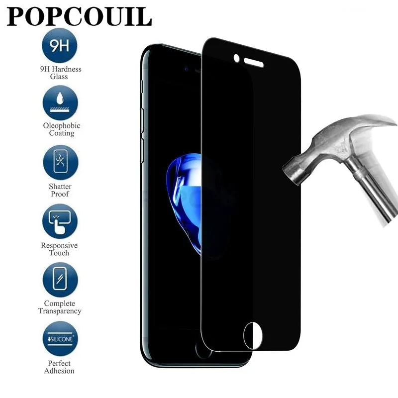 Для IPhone X 6 6S 7 8 Plus защита экрана конфиденциальности для 11 Pro XS Max XR 5 5S SE защитное