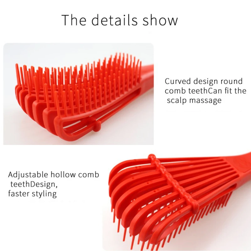 2 шт. массажирует голову расческа щетки для волос Detangling Расческа скальп щётка