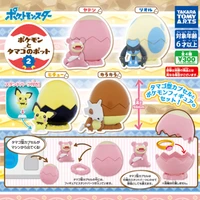 4 pcsset tomy pokemon pichu cubone riolu slowpoke gacha toys hobbies anime action figure model dolls toys kids gift