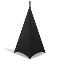 universal dj light speaker stand cover triple sided tripod stand skirt scrim cover stretchable material tripod not included