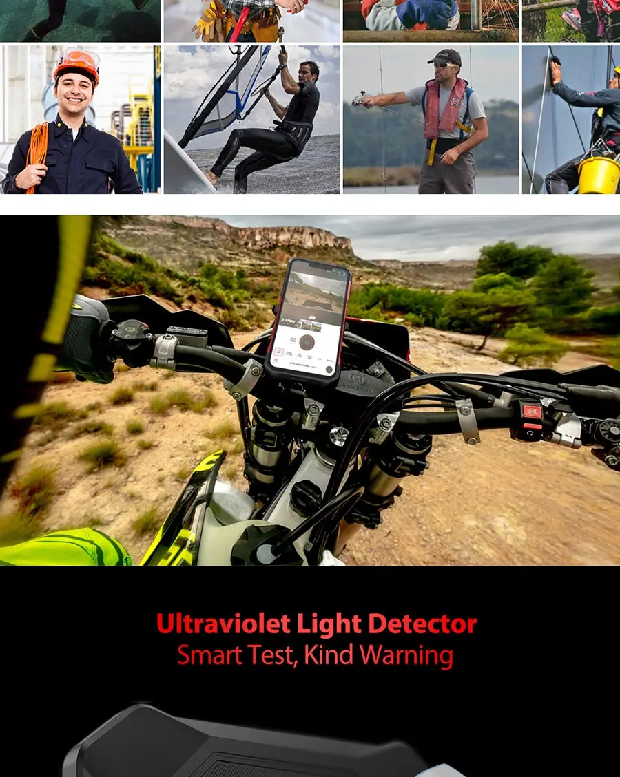Ulefone Armor 6E Android 9,0 6," IP68 Водонепроницаемый Helio P70 4G+ 64G для распознавания лица NFC Беспроводная зарядка прочный мобильный телефон