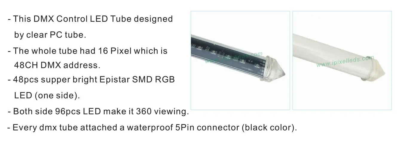 0,5 м/1 м DC12v DMX512 волшебный цвет dmx Метеор светодиодный светильник