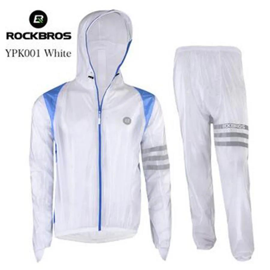 YPK001 White Set Водонепроницаемая ветрозащитная велосипедная куртка MTB велосипедная Джерси дышащий открытый плащ сжатое лобовое стекло дорожный велосипедный дождевик - Цвет: YPK001 White Set