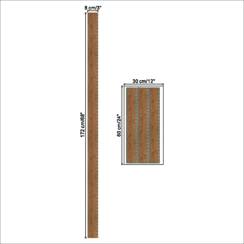 Акция! Деревянная линейка для детского роста настенные наклейки детской комнаты