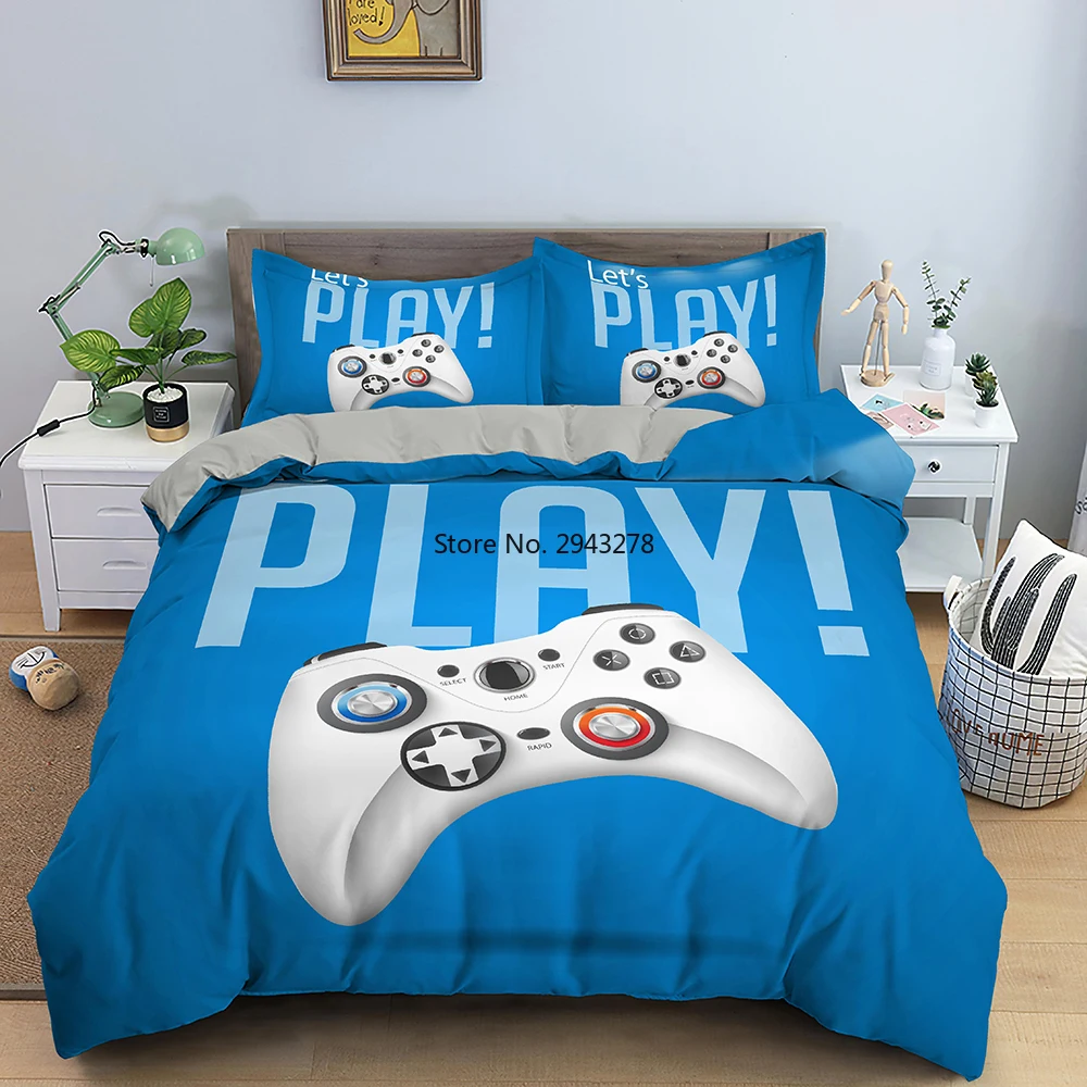 

Hot Sale Video Game Printed 3D Bedding Sets for Boys Gamer Comforter Gaming Themed Bedroom Decor Gamed Bedding Set Home Textile