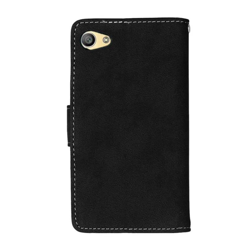 Для sony Xperia Z5 Mini чехол кошелек из искусственной кожи откидная задняя крышка для