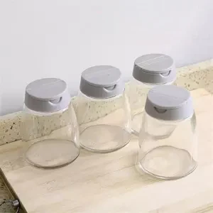 Бутылка для приправ с двойным открыванием 4 упаковки стеклянная приправа бутылка