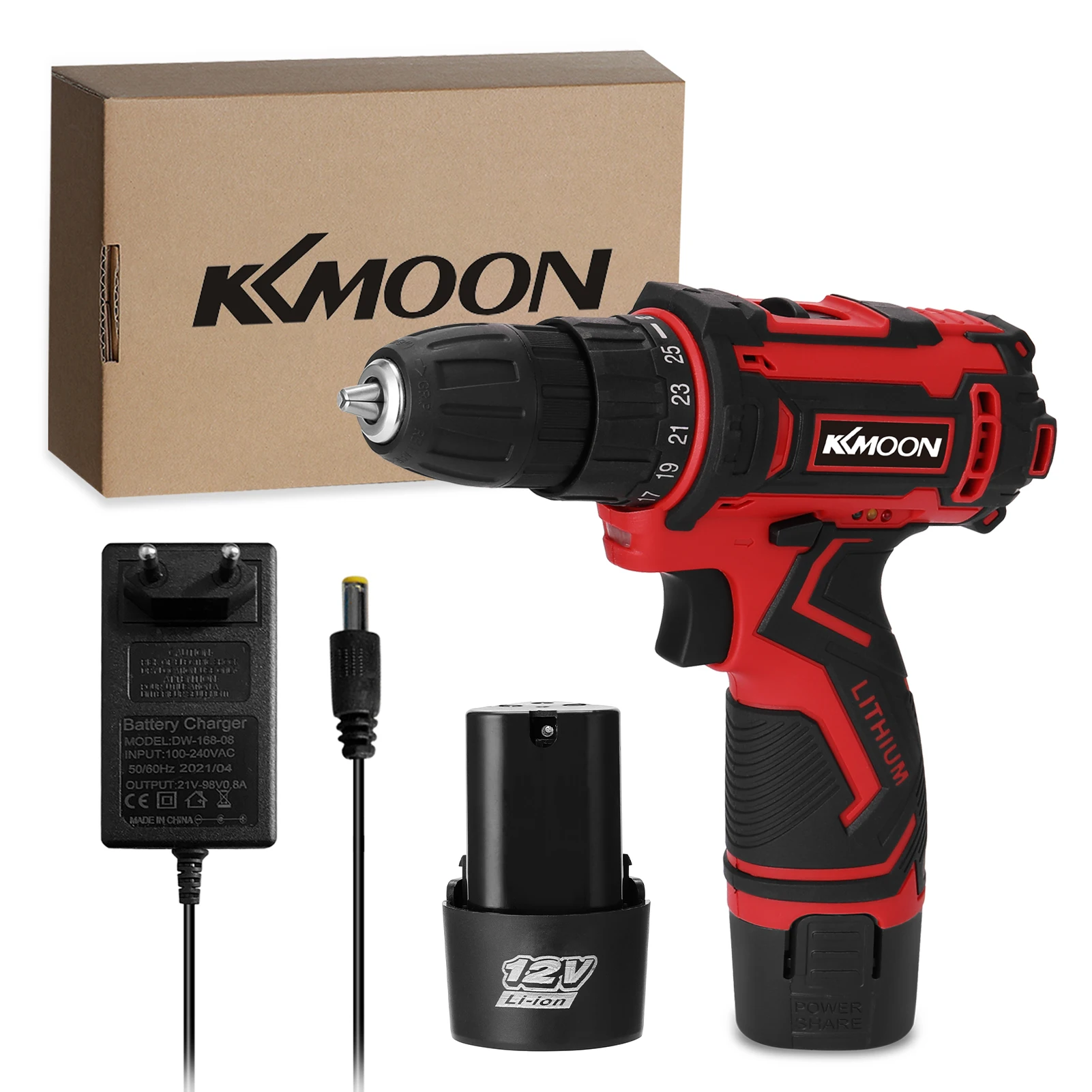 

12V Cordless Electric Drill Wireless High-power Lithium Battery Rechargeable Hand Drills Brush Motor DIY Electric Power Tool