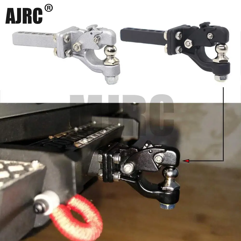 

Ajrc Rc Car Metal Tow Hook Drop Hitch Receiver For 1/10 Rc Crawler Trax Trx4 Axial Scx10 90046 Yikong Rgt Upgrade Parts