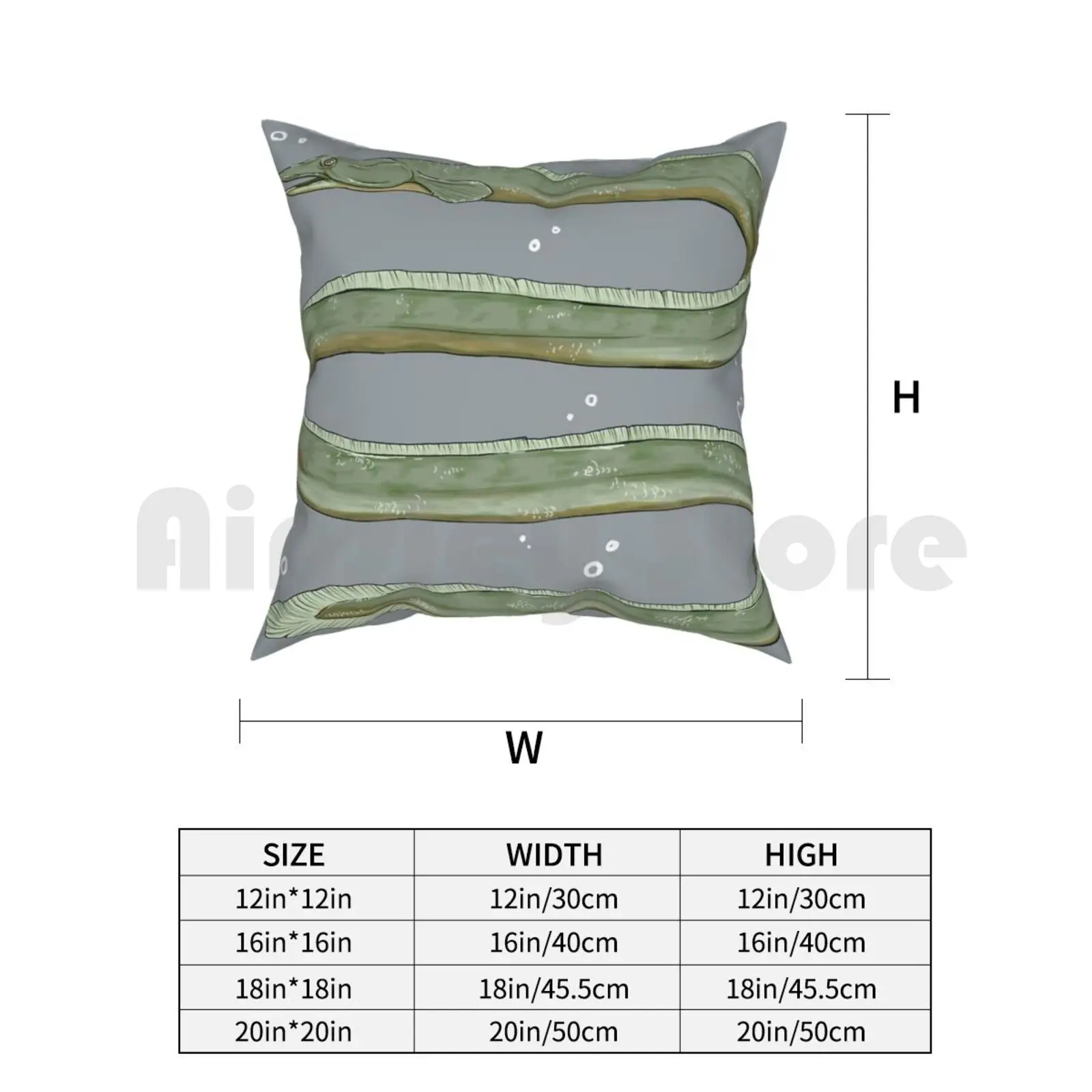 Мягкая подводная Подушка с принтом мягкий чехол для дома рисунком рыбы и угоря