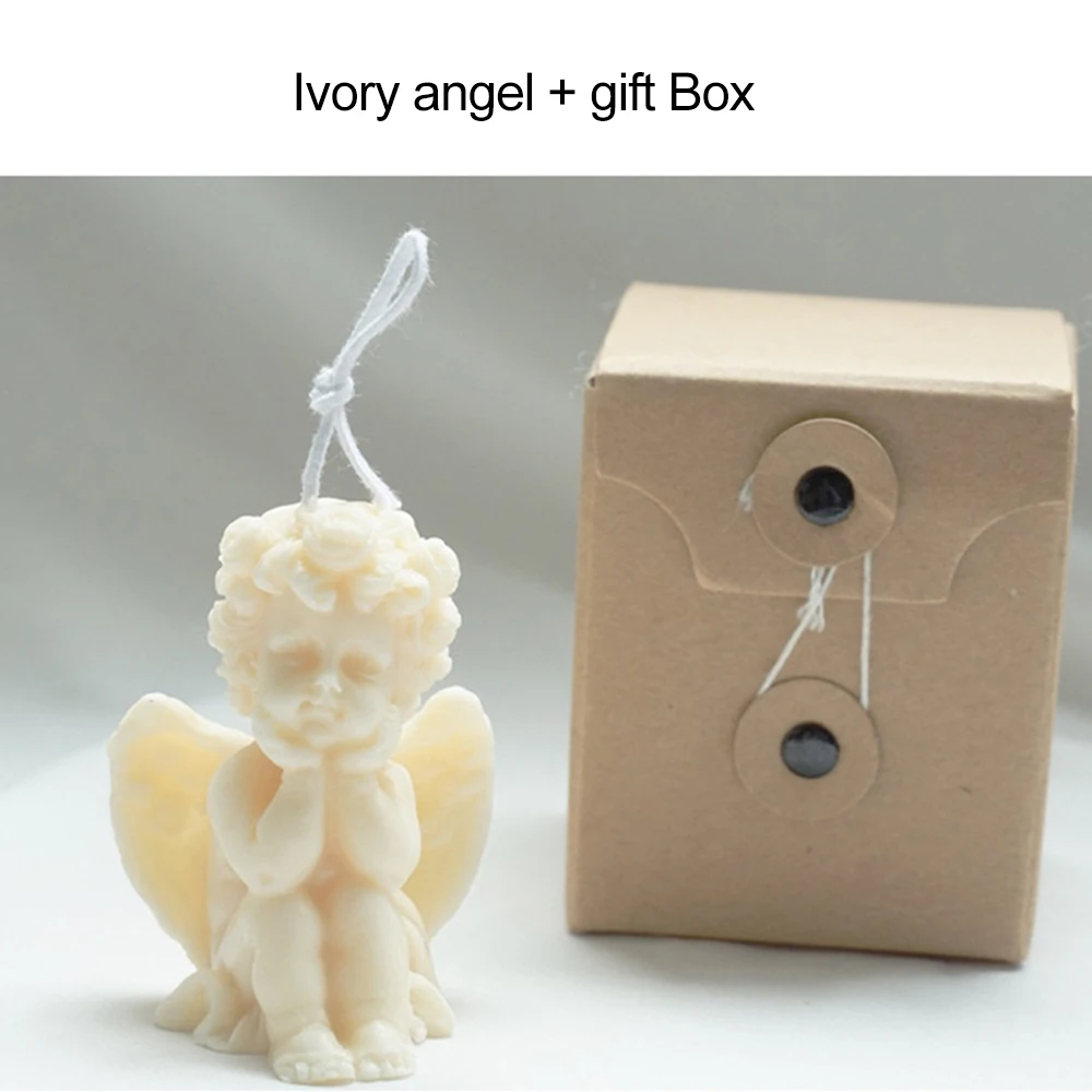 

1PC Angel 3D Baby Candle Birthday Cake Decoration Soy Wax Wedding Banquet Souvenir Birthday Party Gift Kitchen Cake Tool