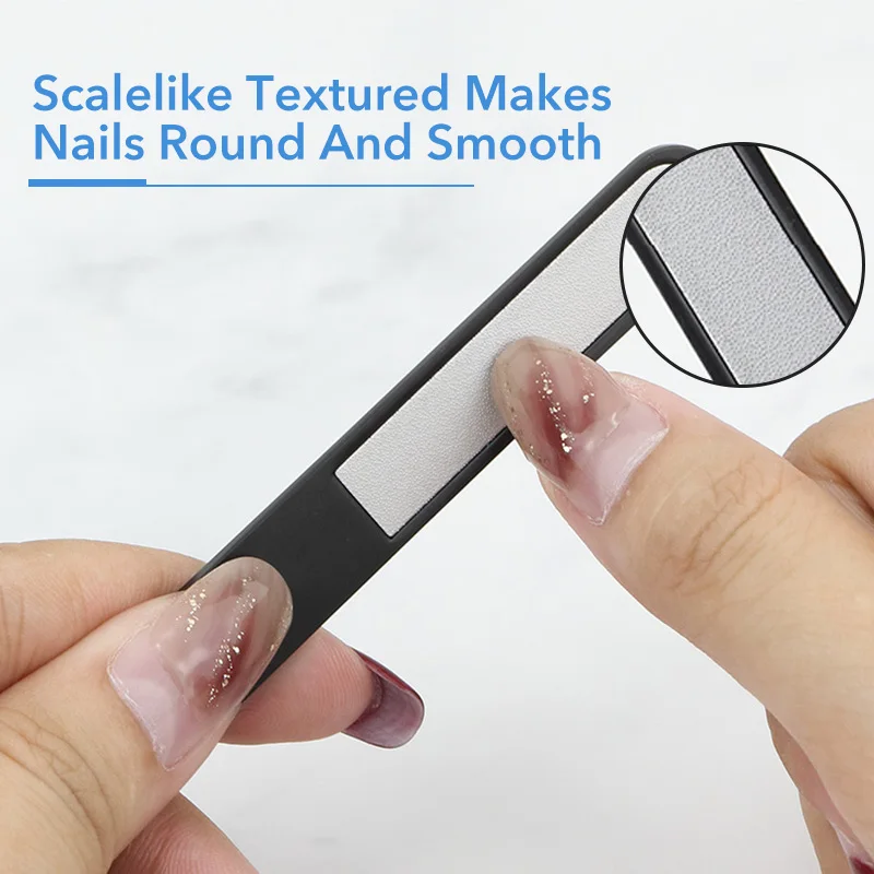 1 шт. пилка для ногтей из нержавеющей стали скальлайк текстурированный