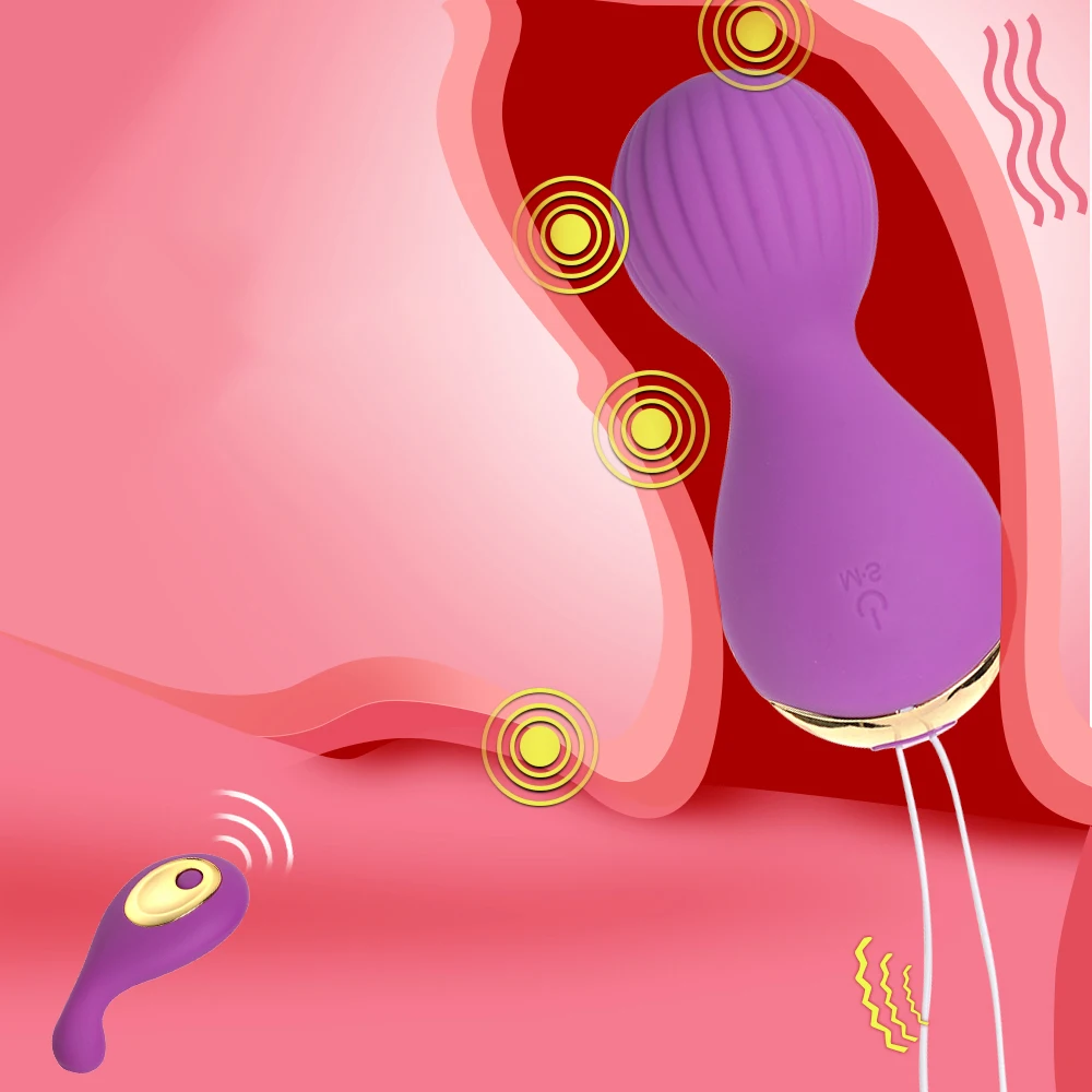 Kegel Vaginal Tight Balls Silicone Vibrating Jump Eggs Remote Control Vibrator Geisha Ball ben Wa Adults Sex Toys For Woman | Красота и