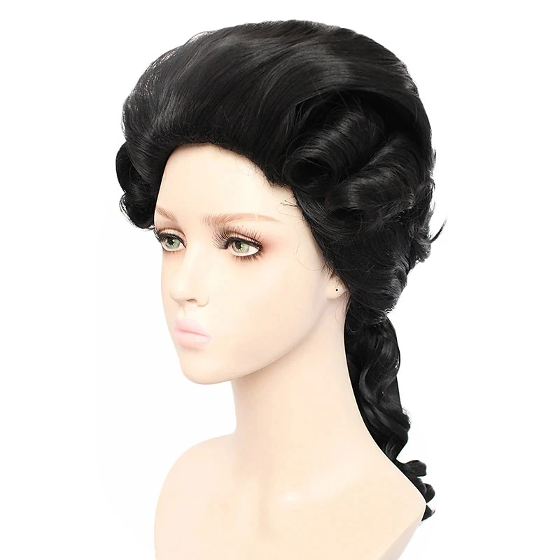 Парики для косплея HAIRJOY duepy термостойкие кудрявые волоконные черные светлые