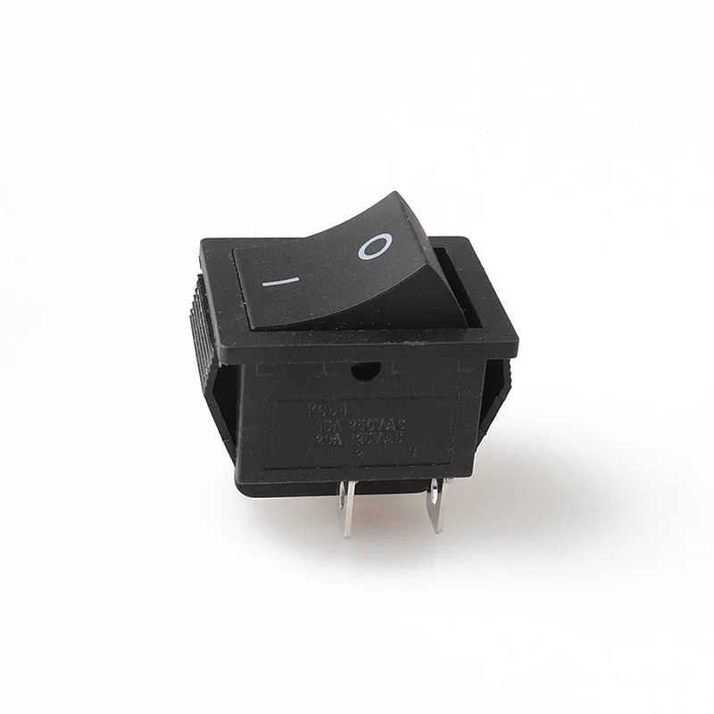 Φ 4Pin 250V 15A SPST черный выключатель для лодки Ⅰ/0 вкл./выкл. Клавишный |