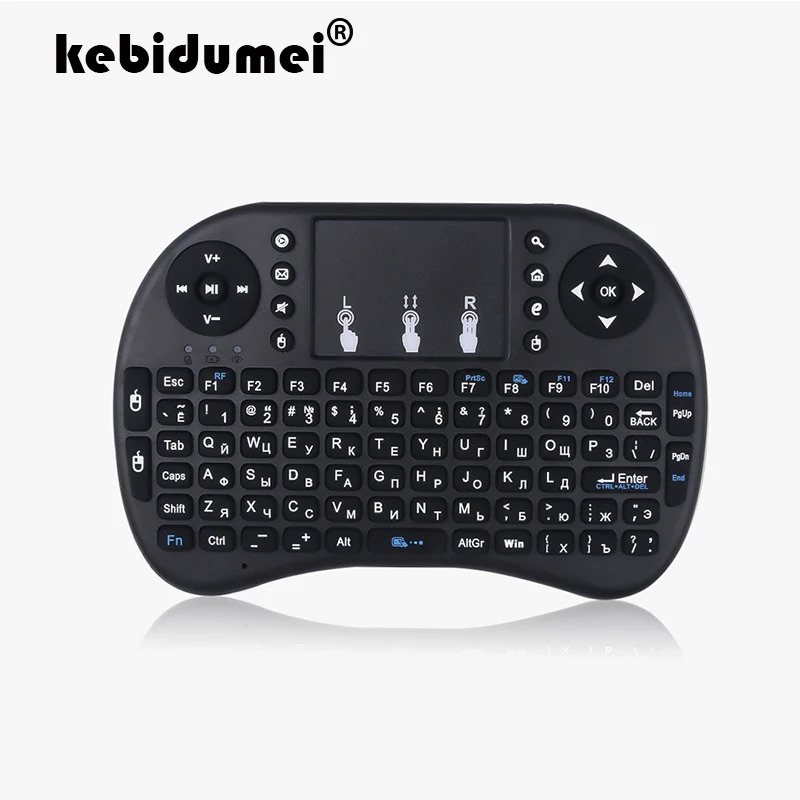 I8 2 4G мини беспроводная английская русская литиевая перезаряжаемая клавиатура Air