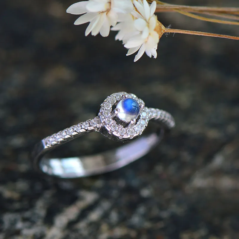 

YBB303 S925 Sterling Silver Ring lady ring zircon ring wedding engagement birthday party gift