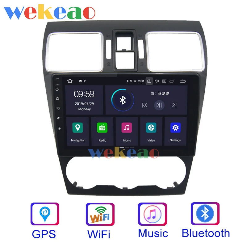 Wekeao сенсорный экран 9 'ɱ Din Android 0 автомобильный радиоприемник для Subaru Forester
