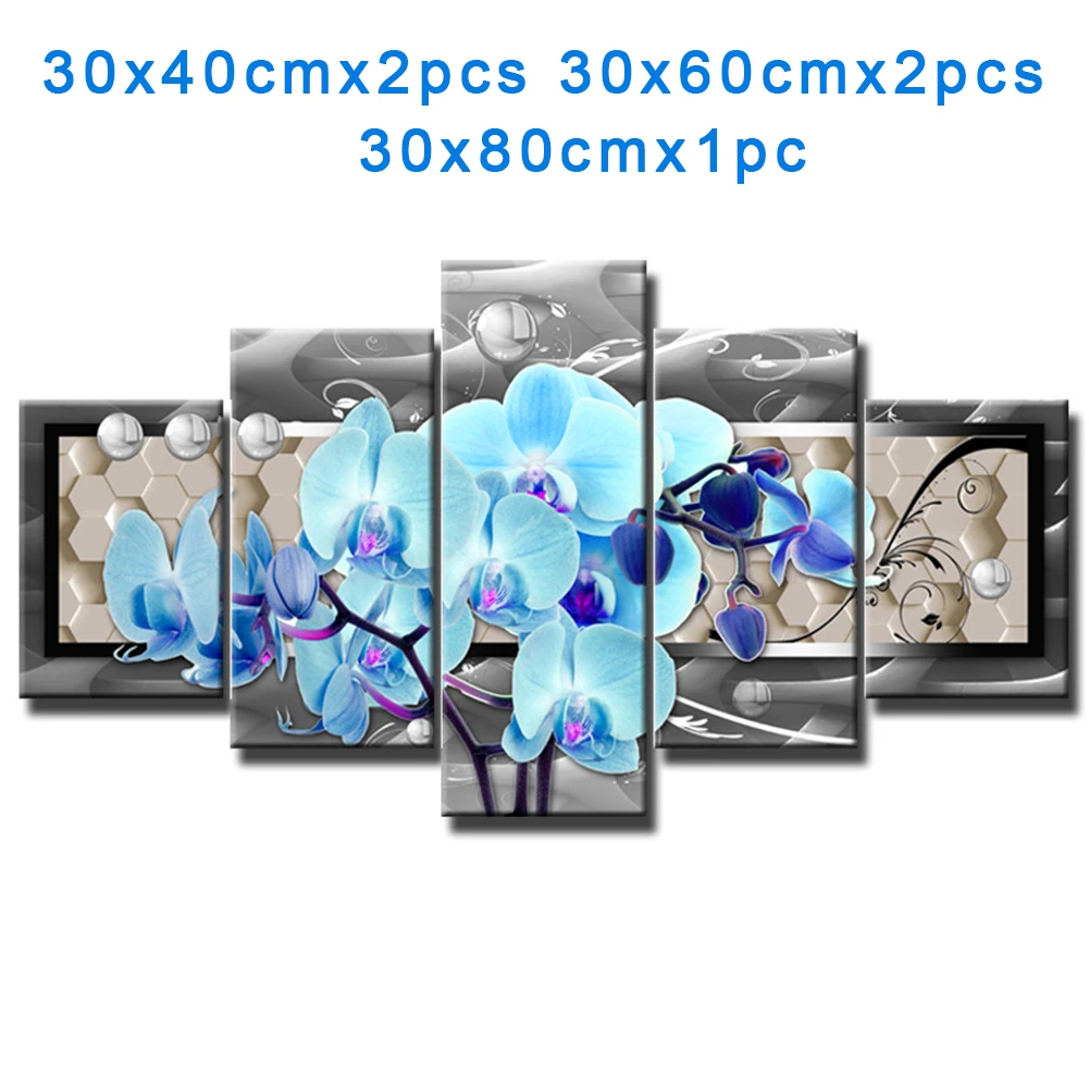 5 шт. современная картина без рамки Картина на холсте с принтом Настенная