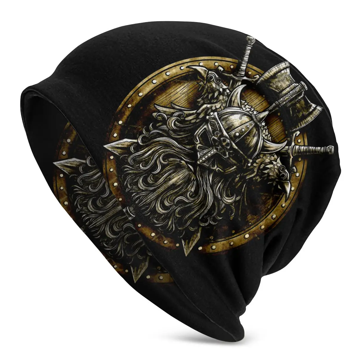 

Bonnet Hats hip hop Adult Men's Knit Hat Viking Shield Nordic Norse Valhalla Poster hats Cute Unisex R339 Skullies Beanies Caps