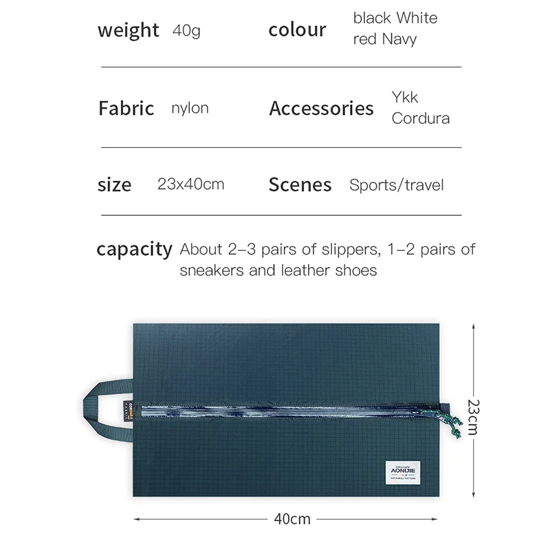 AONIJIE Dustproof Moisture-proof Portable Storage Shoe Bag Camping Portable Accessories Bolsos De Herbalife Pouch Under Radio