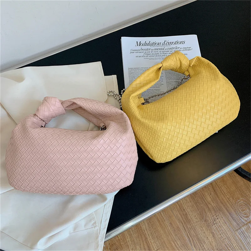 

2021 модная плетеная вручную сумка, дизайнерские Роскошные Брендовые женские сумки, женские сумки через плечо, сумка из искусственной кожи с ...