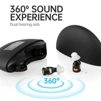 digital hearing aids rechargeable sound amplifiers invisible earphones earcare supply portable charging case deaf healthcare