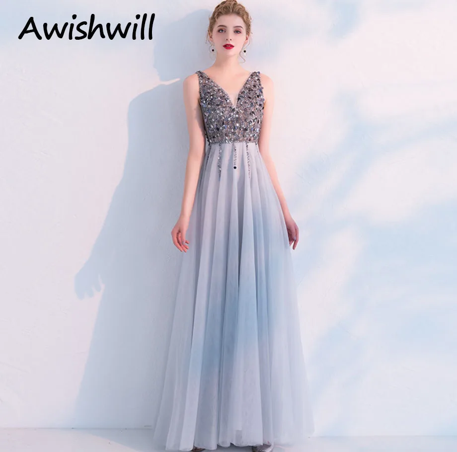 

Модное Длинное официальное платье с открытой спиной и глубоким V-образным вырезом