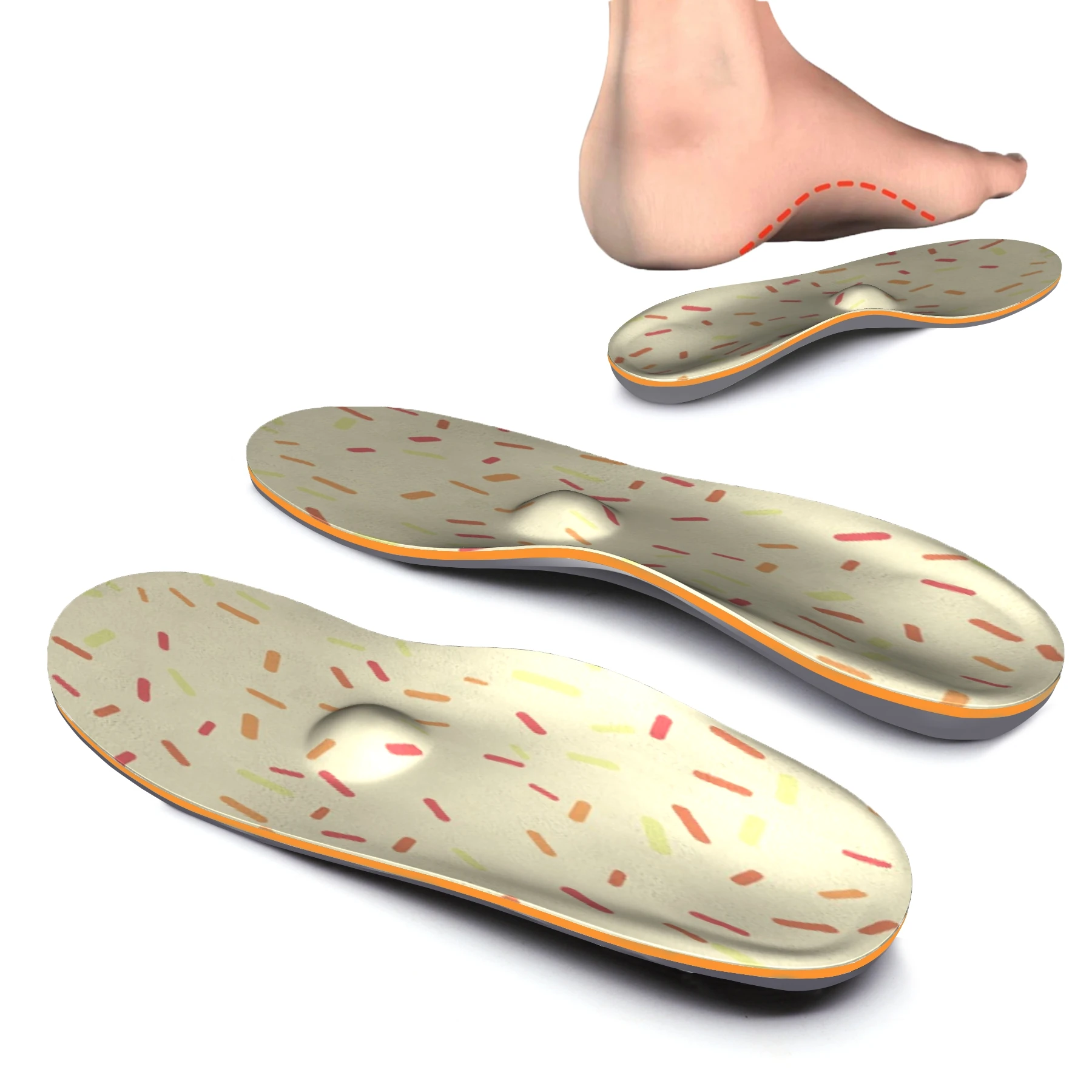 

Gold Line iFitna Memory Foam Original High Arch Support Insoles for flat feet Orthotic Inserts Men and Women