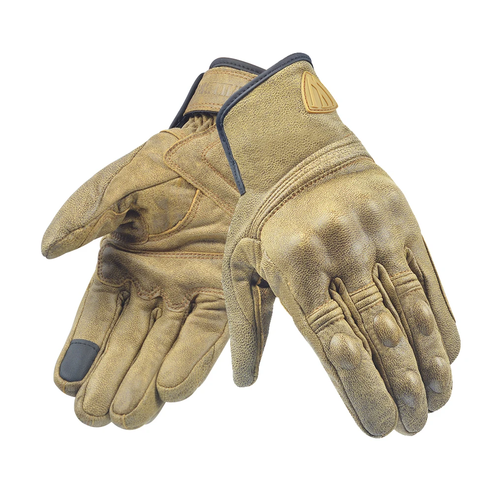 

Willbros Genuine Leather Gloves Motorbike Motorcycle Scooter Street Moto Riding Summer Mesh Gloves For Men