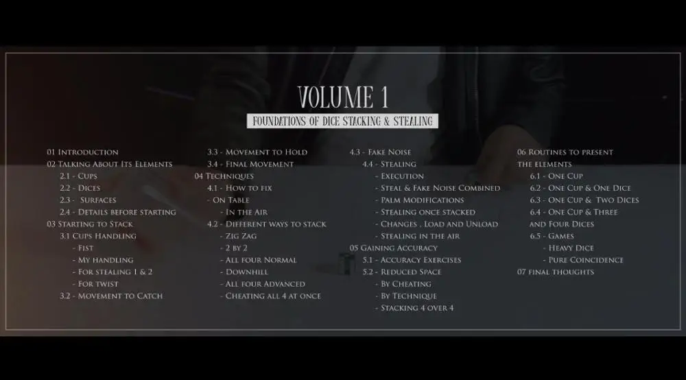 

Как обманывать кости Vol 1 от Zonte Magic фокусы