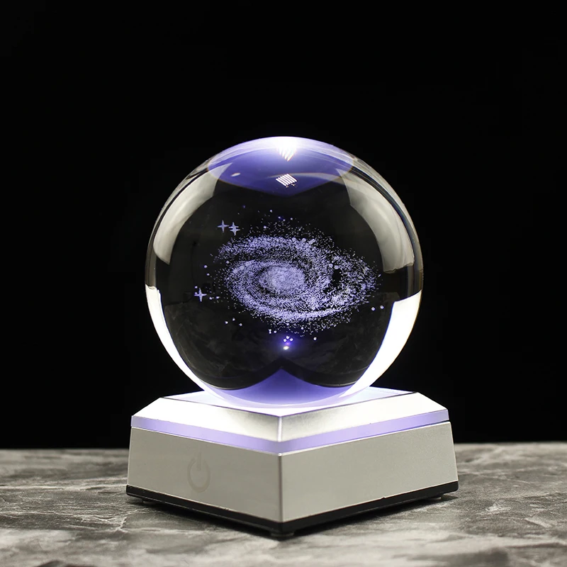 Astronomy 3D Solar System Ball Crystal Globe Planets Model Sphere Home Decoration Accessories