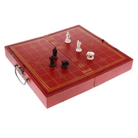 Finest Vintage Chess Wooden Chess Board Chinese Traditional Game XiangQi Collectible Craft Gift for Friends Kids Family 1