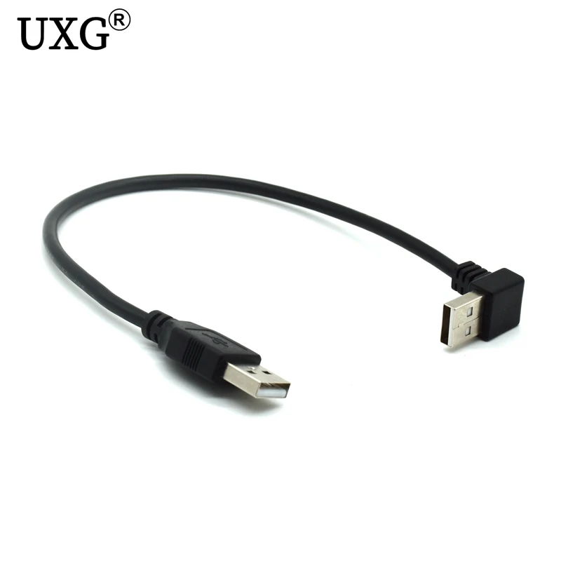Кабель удлинитель с прямым углом для USB 2 0 типа А папа 90 градусов вверх вниз под