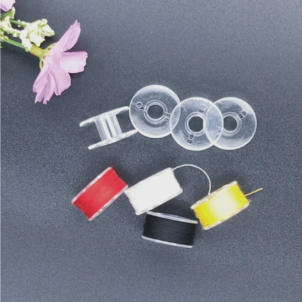 

36pcs Colorful Spools + Empty Plastic Bobbins Case Organiser Set Sewing Machine Bobbin Box Storage Sewing Accessories