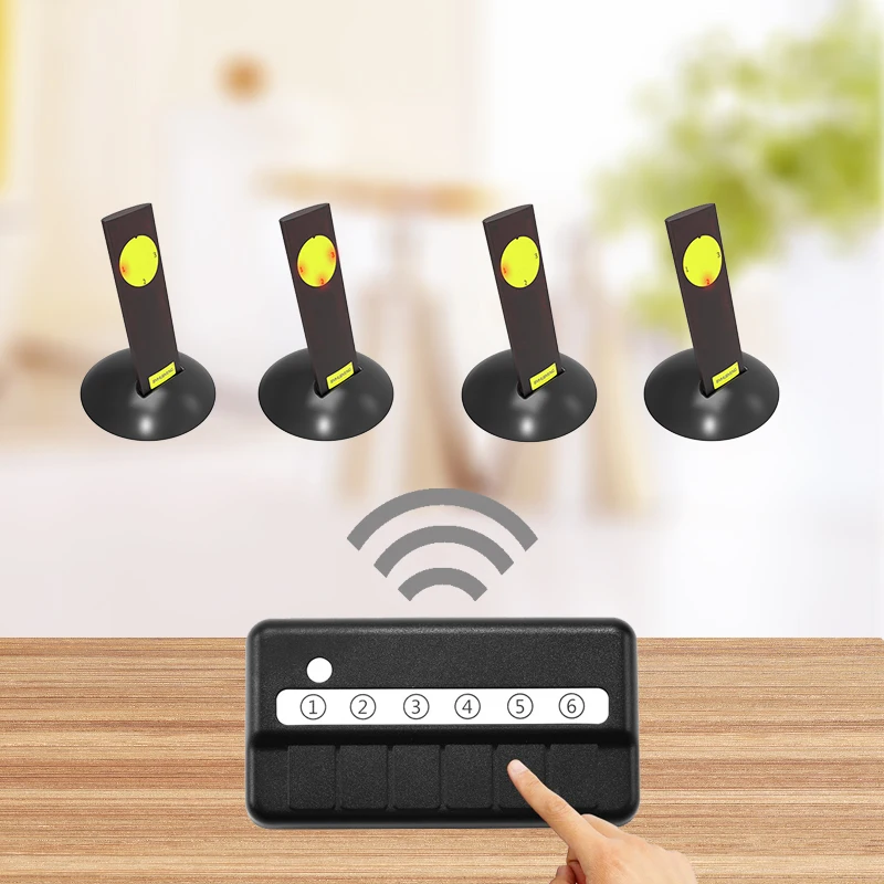 Беспроводная система вызова BYHUBYENG для офисного вызывающего стола Buzzer Bell