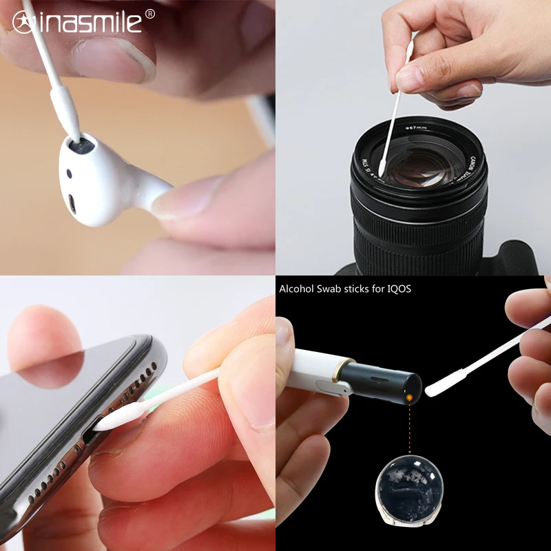 25 шт. пыли одноразовый жгут тампона ватных палочек для Apple гарнитура Airpods чехол