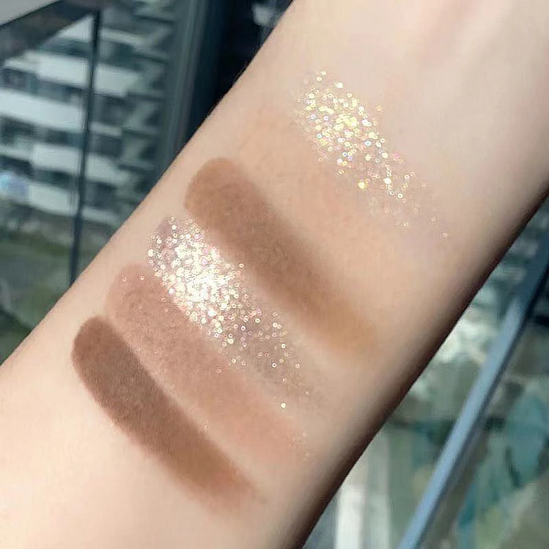 

DIKALU Mini 6color Eyeshadow Matte Pearl Palette Eye Shadow Highlighting Repairing Three In One Waterproof Long-lasting Make Up