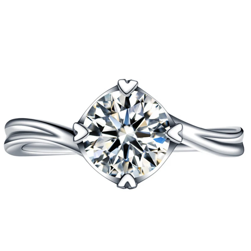 

Женское кольцо из серебра 925 пробы, с бриллиантами