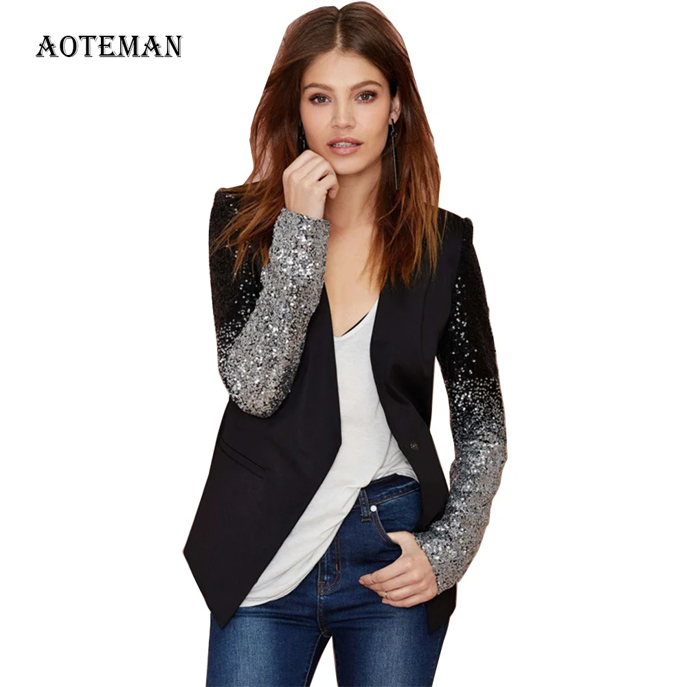 

Spring Autumn Women Blazer 2020 Casual Fashion Solid Squinted Sleeve Bodycon Blazer Coats Female Streetwear Jackets Blazers