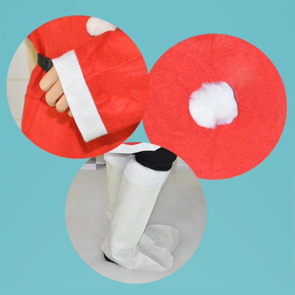 Рождественский удобный унисекс костюм Санта Клауса мягкая Рождественская