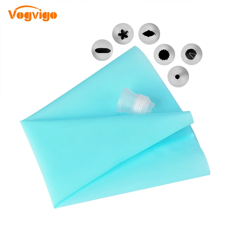 Кондитерский мешок VOGVIGO из ТПУ с 6 элементами нержавеющей стали|Принадлежности